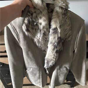 Anthropologie Fur Jacket